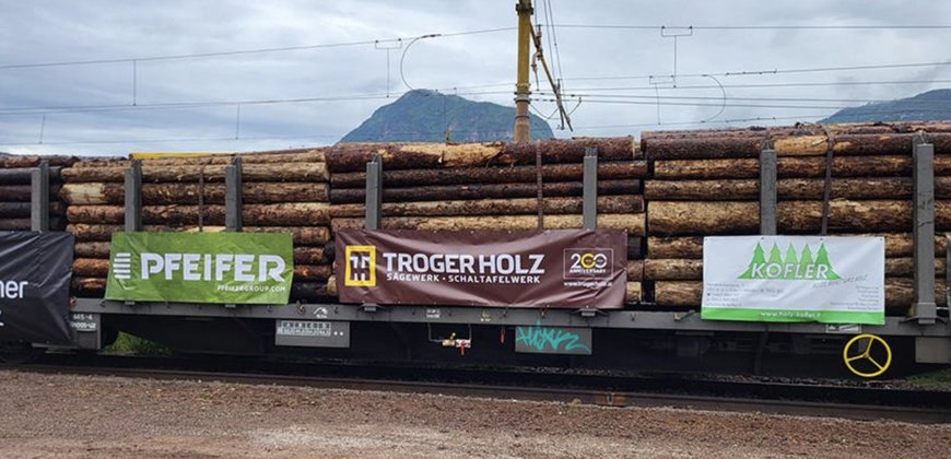 New Timber Transports from Bolzano to Austria by Rail Cargo Group